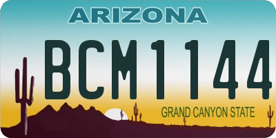 AZ license plate BCM1144