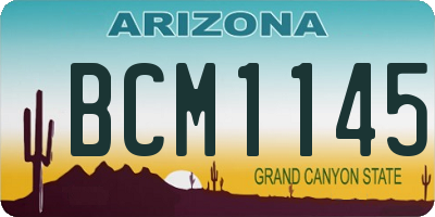 AZ license plate BCM1145