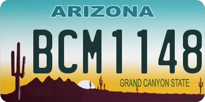 AZ license plate BCM1148