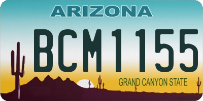 AZ license plate BCM1155