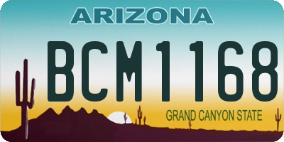 AZ license plate BCM1168