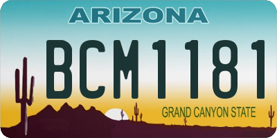 AZ license plate BCM1181