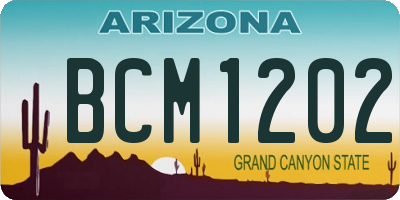 AZ license plate BCM1202