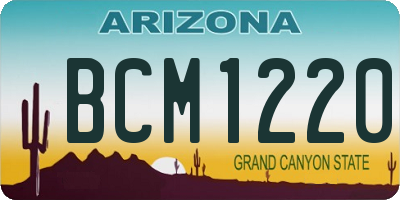 AZ license plate BCM1220