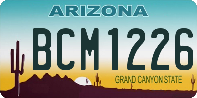 AZ license plate BCM1226