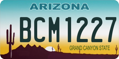 AZ license plate BCM1227