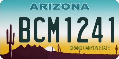 AZ license plate BCM1241