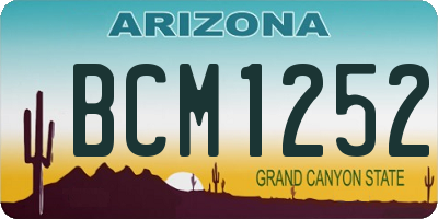 AZ license plate BCM1252