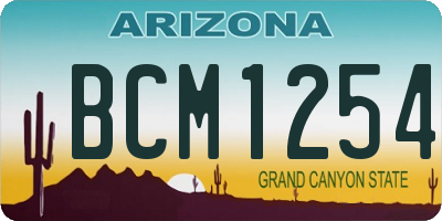 AZ license plate BCM1254