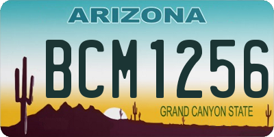 AZ license plate BCM1256