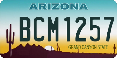 AZ license plate BCM1257