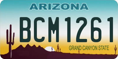 AZ license plate BCM1261