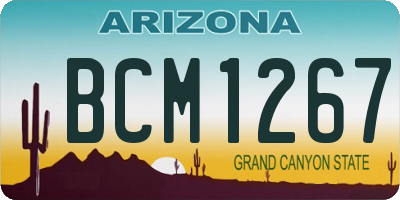 AZ license plate BCM1267