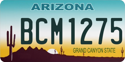 AZ license plate BCM1275