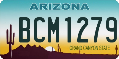 AZ license plate BCM1279