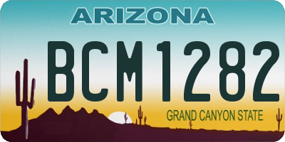 AZ license plate BCM1282