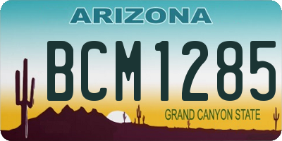 AZ license plate BCM1285