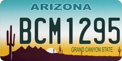 AZ license plate BCM1295