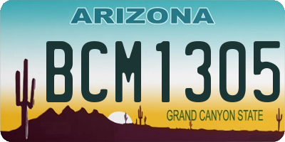 AZ license plate BCM1305