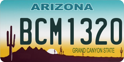 AZ license plate BCM1320