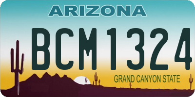 AZ license plate BCM1324