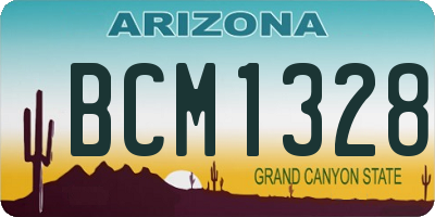 AZ license plate BCM1328