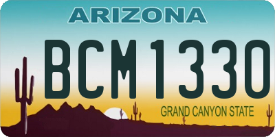 AZ license plate BCM1330