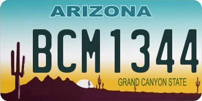 AZ license plate BCM1344