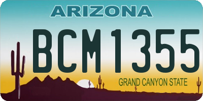 AZ license plate BCM1355