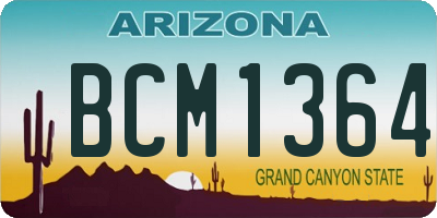 AZ license plate BCM1364