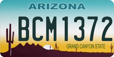 AZ license plate BCM1372