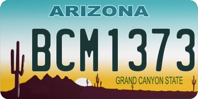 AZ license plate BCM1373