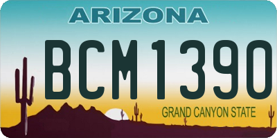 AZ license plate BCM1390