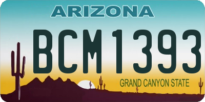 AZ license plate BCM1393