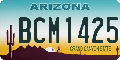 AZ license plate BCM1425