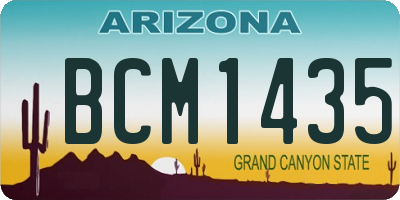 AZ license plate BCM1435