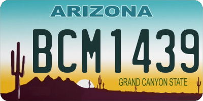 AZ license plate BCM1439