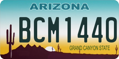 AZ license plate BCM1440