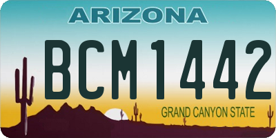 AZ license plate BCM1442