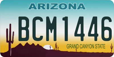 AZ license plate BCM1446