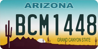 AZ license plate BCM1448