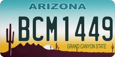 AZ license plate BCM1449