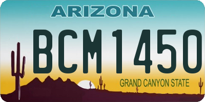 AZ license plate BCM1450