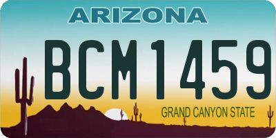 AZ license plate BCM1459