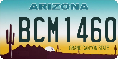 AZ license plate BCM1460