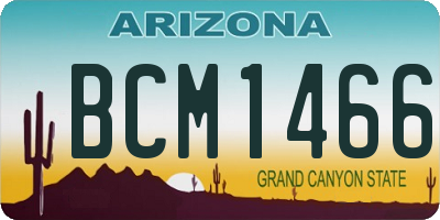 AZ license plate BCM1466