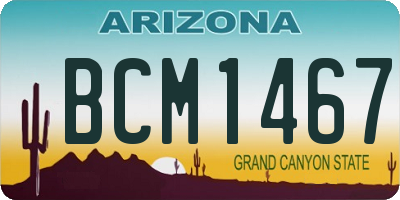 AZ license plate BCM1467