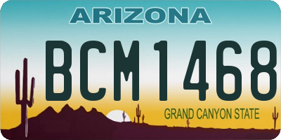 AZ license plate BCM1468