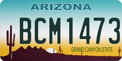 AZ license plate BCM1473