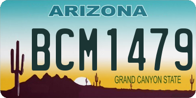 AZ license plate BCM1479